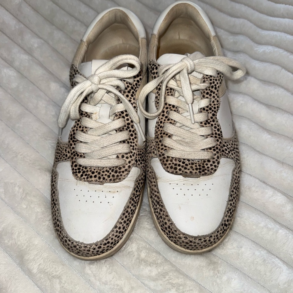 Stylish White and Brown Madewell Women's Sneakers